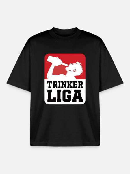Trinker LIGA - Boxy Heavyweight Unisex Organic T-Shirt von Stanley/Stella - Schwarz