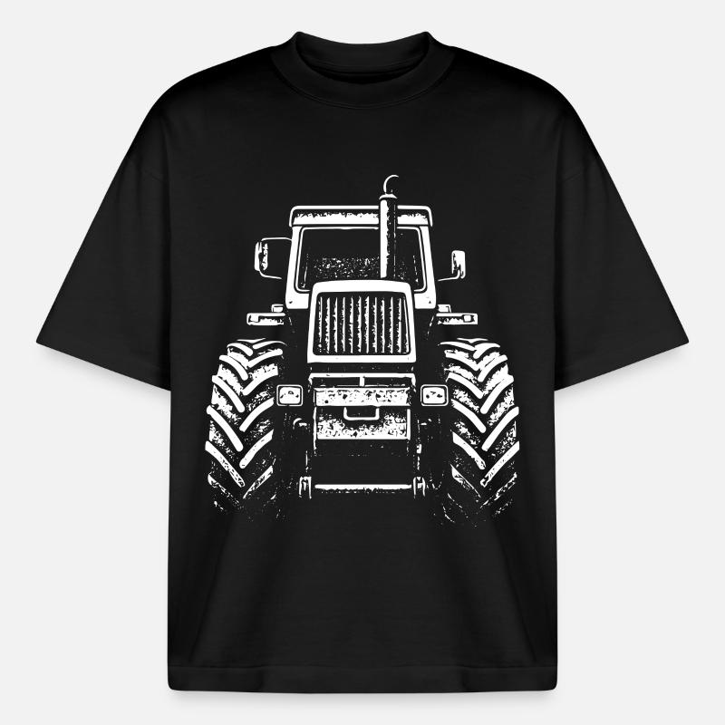 Frontkraft - Boxy Heavyweight Unisex Organic T-Shirt von Stanley/Stella - Schwarz