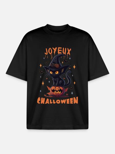 Simple Halloween Costume Gift Idea - Boxy Heavyweight Unisex Organic T-Shirt by Stanley/Stella - black