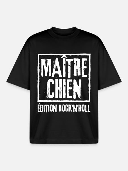 Master Dog Rock Edition - Boxy Heavyweight Unisex Organic T-Shirt by Stanley/Stella - black
