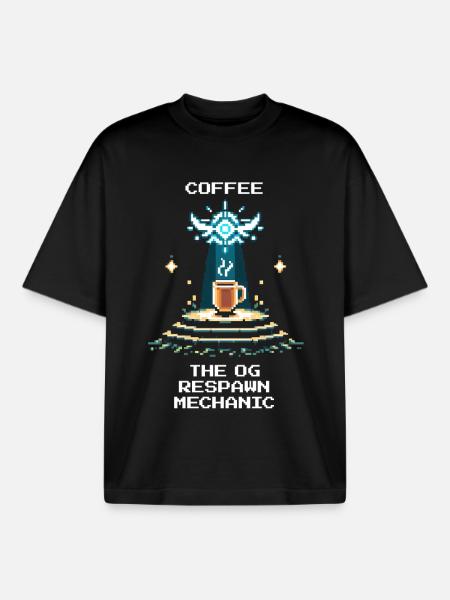 Kaffee: der OG-Respawn | Barista Espresso - Boxy Heavyweight Unisex Organic T-Shirt von Stanley/Stella - Schwarz