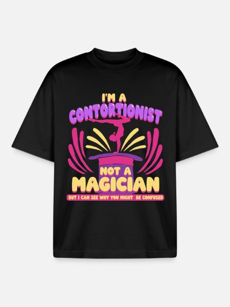 Contortionist Contortion - Boxy Heavyweight Unisex Organic T-Shirt by Stanley/Stella - black
