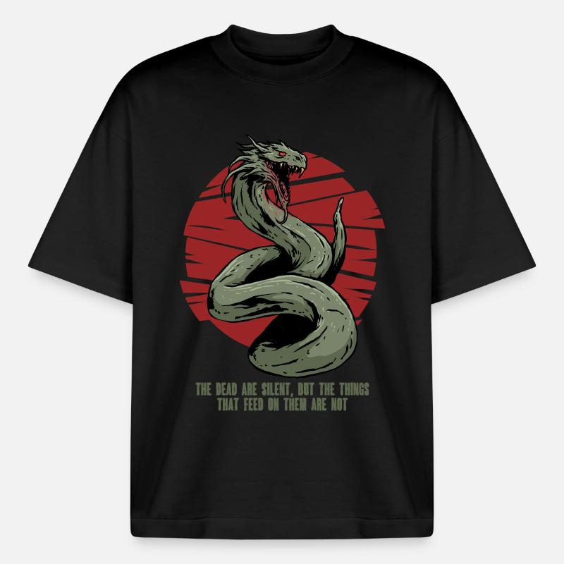Basilisk Mythological Creatures - Heavyweight Boxy Unisex T-Shirt by Stanley/Stella - black