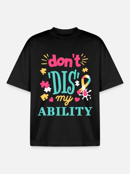 Acceptance instead of prejudice - Boxy Heavyweight Unisex Organic T-Shirt by Stanley/Stella - black