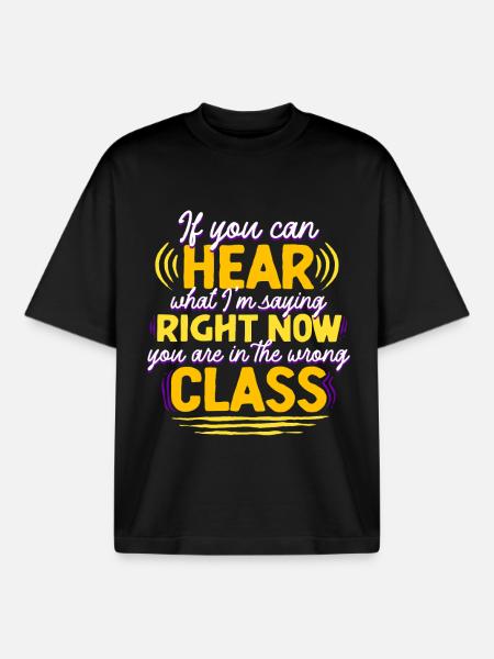 ASL Sign Language Interpreter - Boxy Heavyweight Unisex Organic T-Shirt by Stanley/Stella - black