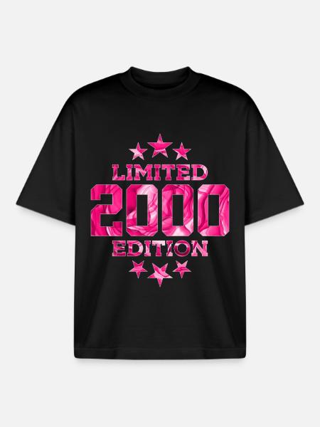 ÉDITION LIMITÉE 26E ANNIVERSAIRE 2000 - T-shirt unisexe boxy épais biologique Stanley/Stella - noir