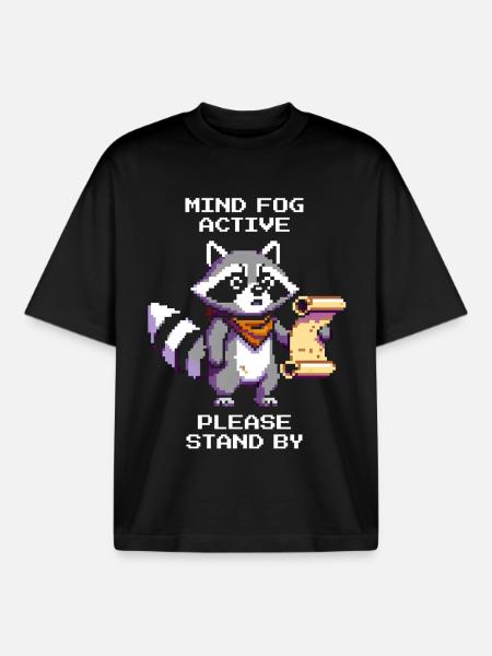Hjernetåge aktiv | Vær tålmodig et øjeblik - Stanley/Stella unisex boxy heavyweight T-shirt økologisk - sort