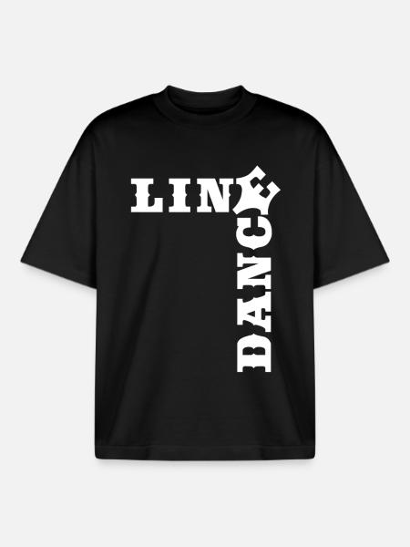 Crossword Line Dance Time - Boxy Heavyweight Unisex Organic T-Shirt by Stanley/Stella - black