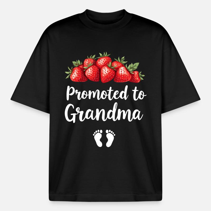 Werdender Oma loading zukünftige Großmutter - Boxy Heavyweight Unisex Organic T-Shirt von Stanley/Stella - Schwarz