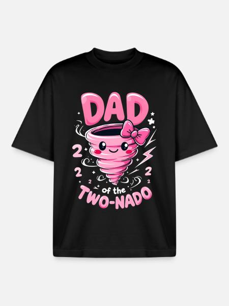 Papa ZweiNado - Boxy Heavyweight Unisex Organic T-Shirt by Stanley/Stella - black