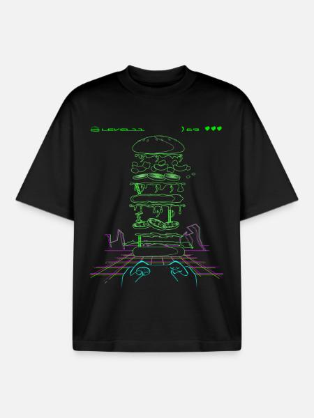 Jeu - T-shirt unisexe boxy épais biologique Stanley/Stella - noir