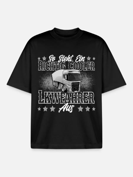 Lkw Fahrer - Boxy Heavyweight Unisex Organic T-Shirt von Stanley/Stella - Schwarz
