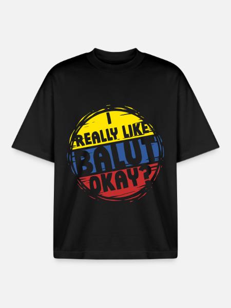 I Really Like Balut Philippines - Boxy Heavyweight Unisex Organic T-Shirt by Stanley/Stella - black