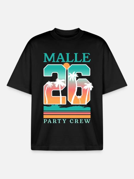 Malle 2026 Mallorca - Boxy Heavyweight Unisex Organic T-Shirt by Stanley/Stella - black