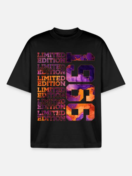 60E ANNIVERSAIRE ÉDITION LIMITÉE 1966 - T-shirt unisexe boxy épais biologique Stanley/Stella - noir
