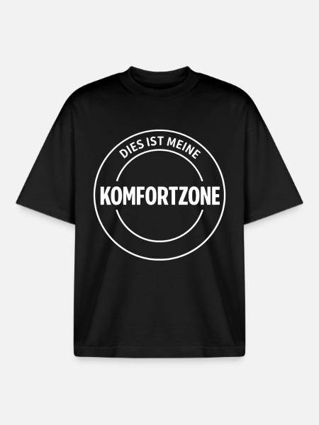 C’est ma zone de confort - T-shirt unisexe boxy épais biologique Stanley/Stella - noir