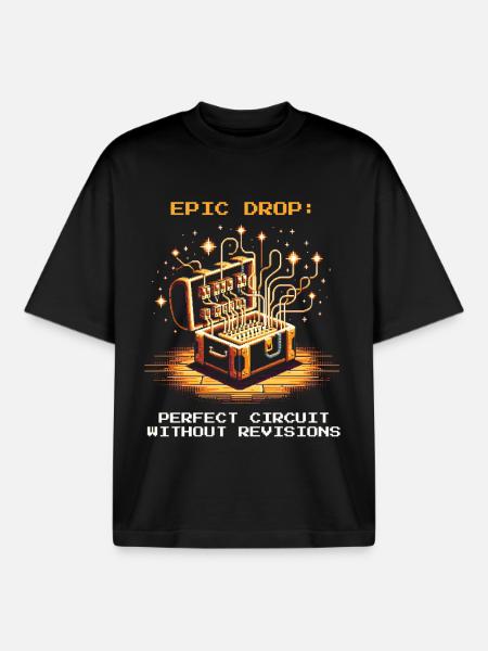 Perfekter Schaltplan | Verdrahtung Profi - Boxy Heavyweight Unisex Organic T-Shirt von Stanley/Stella - Schwarz