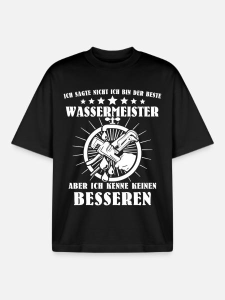 Water Master Sayings - Boxy Heavyweight Unisex Organic T-Shirt by Stanley/Stella - black
