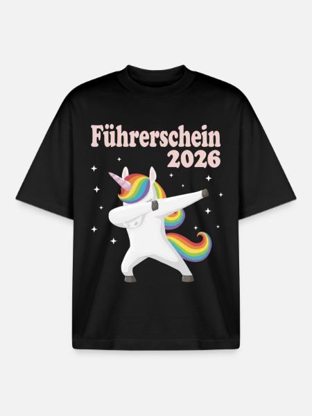 Kørekort 2026 bestået bil kørende motorcykel - Stanley/Stella unisex boxy heavyweight T-shirt økologisk - sort
