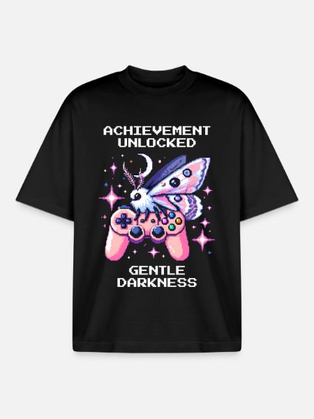 Gentle Darkness Unlocked | Soft Goth - Boxy Heavyweight Unisex Organic T-Shirt by Stanley/Stella - black