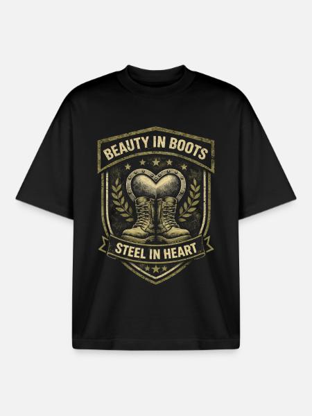 Soldatin Soldatinnen - Boxy Heavyweight Unisex Organic T-Shirt von Stanley/Stella - Schwarz