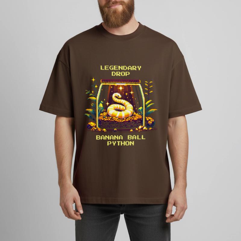 Legendärer Fund: Banana Königspython | Python Boxy Heavyweight Unisex Organic T-Shirt von Stanley/Stella