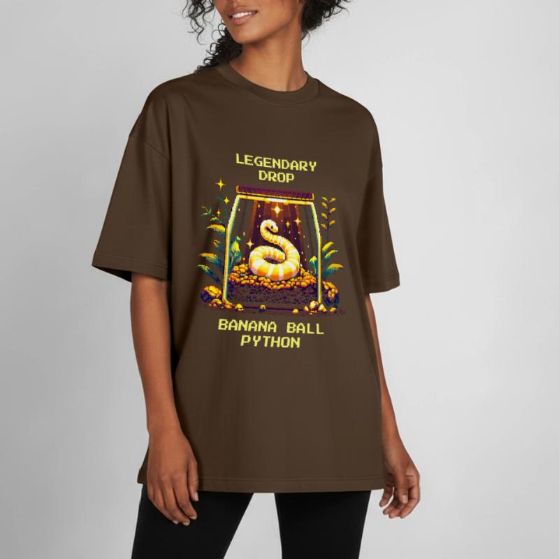 Legendärer Fund: Banana Königspython | Python Boxy Heavyweight Unisex Organic T-Shirt von Stanley/Stella