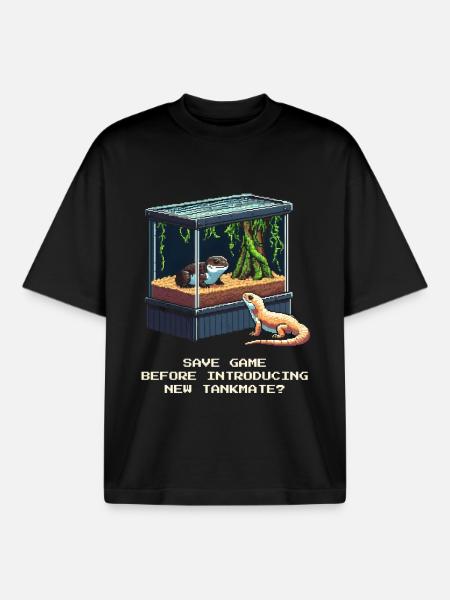 Vor Neuzugang speichern | Terrarium Vergesellung - Boxy Heavyweight Unisex Organic T-Shirt von Stanley/Stella - Schwarz