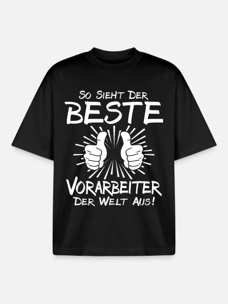 Bester Vorarbeiter - Boxy Heavyweight Unisex Organic T-Shirt von Stanley/Stella - Schwarz