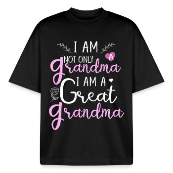 Fußball-Mama, Fußball-Mama, Leopard-Fußball-Mama, - Boxy Heavyweight Unisex Organic T-Shirt von Stanley/Stella - Schwarz - Vorne - AI Model Male 185 light (185cm) & AI Model Female 172 dark (172cm)
