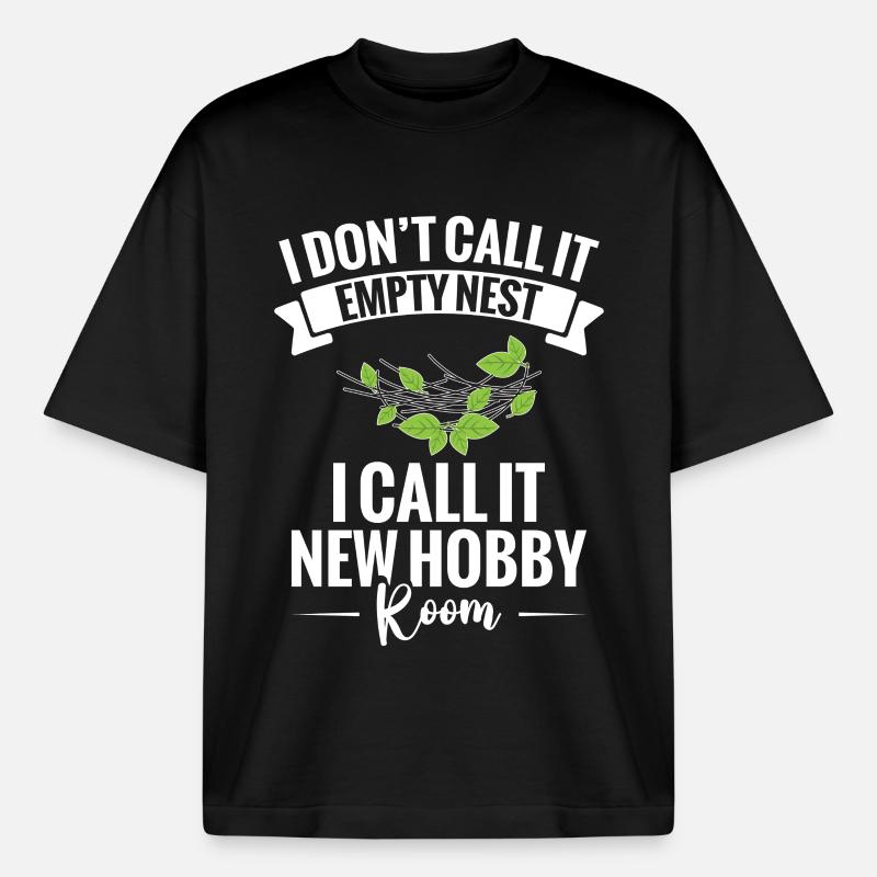 Empty-Nest-Mama von Highschool-Absolvent Empty-Nester - Boxy Heavyweight Unisex Organic T-Shirt von Stanley/Stella - Schwarz