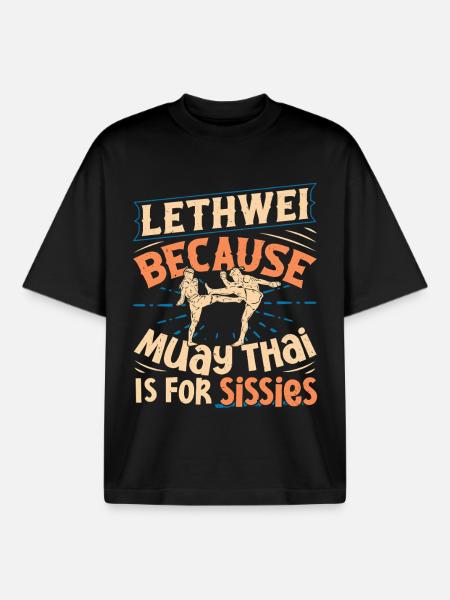 Lethwei-Training Myanmar-Kämpfer Burmesisches Boxen - Boxy Heavyweight Unisex Organic T-Shirt von Stanley/Stella - Schwarz