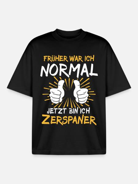 Zerspaner Spruch - Boxy Heavyweight Unisex Organic T-Shirt von Stanley/Stella - Schwarz