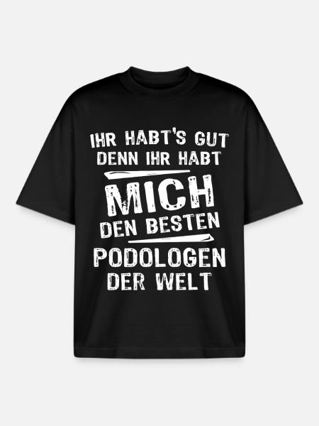 Podologe - Boxy Heavyweight Unisex Organic T-Shirt von Stanley/Stella - Schwarz