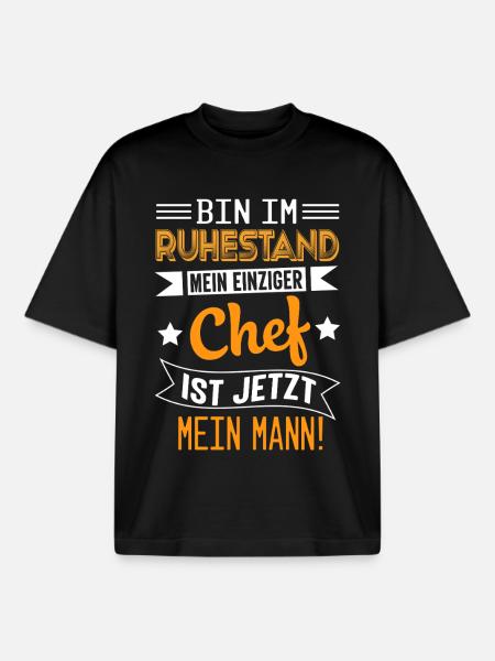 Rente Pension Ruhestand Rentner 2026 - Boxy Heavyweight Unisex Organic T-Shirt von Stanley/Stella - Schwarz