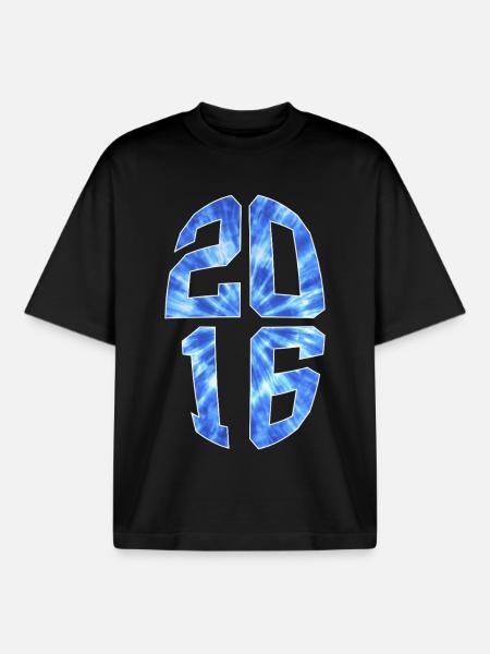 10 YEARS OLD 2016 10TH BIRTHDAY - Boxy Heavyweight Unisex Organic T-Shirt by Stanley/Stella - black