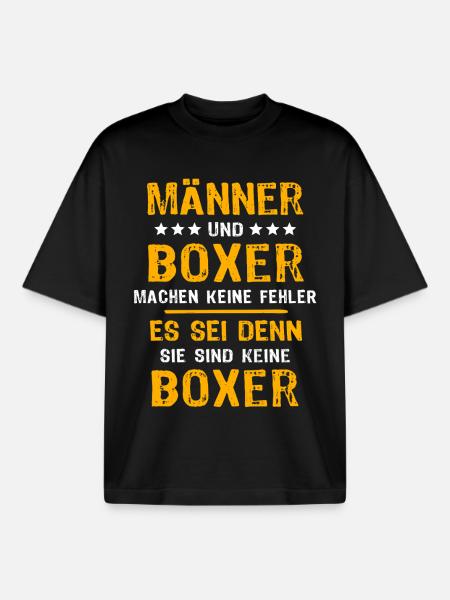 Boxer Boxen - Boxy Heavyweight Unisex Organic T-Shirt von Stanley/Stella - Schwarz