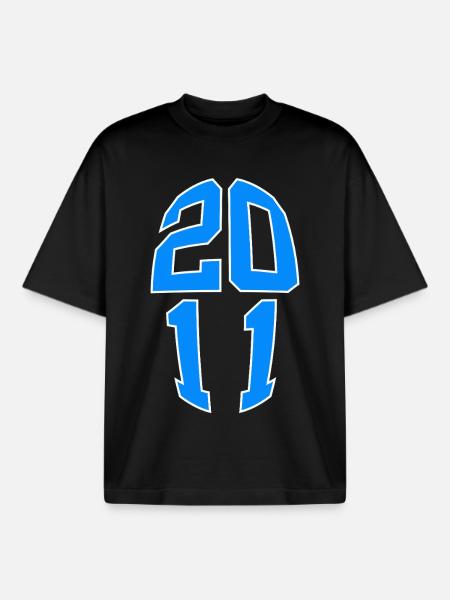 15 YEARS OLD 2011 15TH BIRTHDAY - Boxy Heavyweight Unisex Organic T-Shirt by Stanley/Stella - black