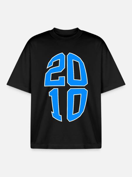 16 ANS 2010 16E ANNIVERSAIRE - T-shirt unisexe boxy épais biologique Stanley/Stella - noir