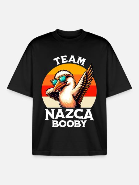 Seins de l’équipe Nazca - T-shirt unisexe boxy épais biologique Stanley/Stella - noir