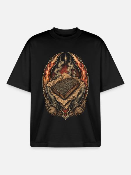 BBQ Wettkampf - Boxy Heavyweight Unisex Organic T-Shirt von Stanley/Stella - Schwarz