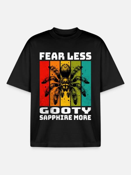Gooty Sapphire Tarantula - Boxy Heavyweight Unisex Organic T-Shirt by Stanley/Stella - black
