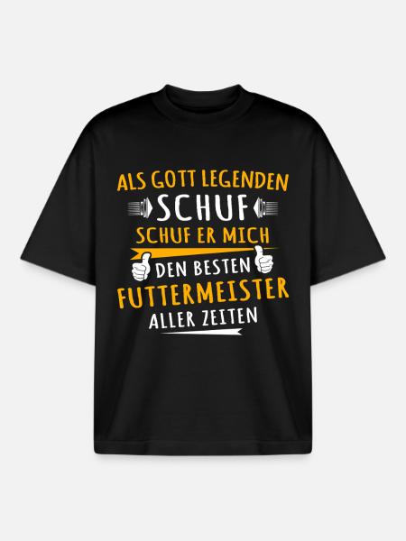 Futtermeister - Boxy Heavyweight Unisex Organic T-Shirt von Stanley/Stella - Schwarz
