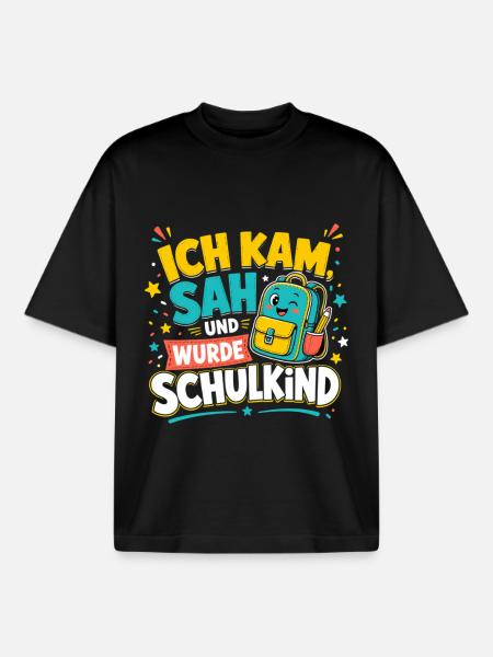 Schulkind - Boxy Heavyweight Unisex Organic T-Shirt von Stanley/Stella - Schwarz