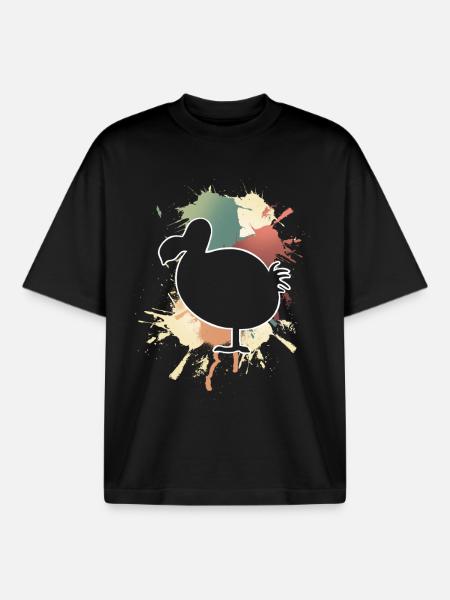dodo - T-shirt unisexe boxy épais biologique Stanley/Stella - noir