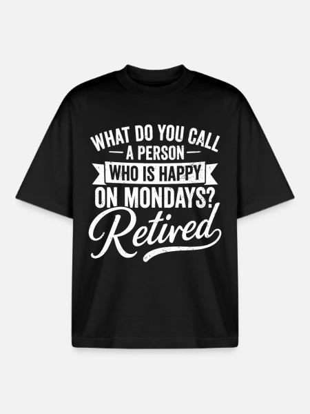 Retirement Plan Guitar - Boxy Heavyweight Unisex Organic T-Shirt by Stanley/Stella - black