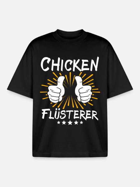Chicken Spruch - Boxy Heavyweight Unisex Organic T-Shirt von Stanley/Stella - Schwarz