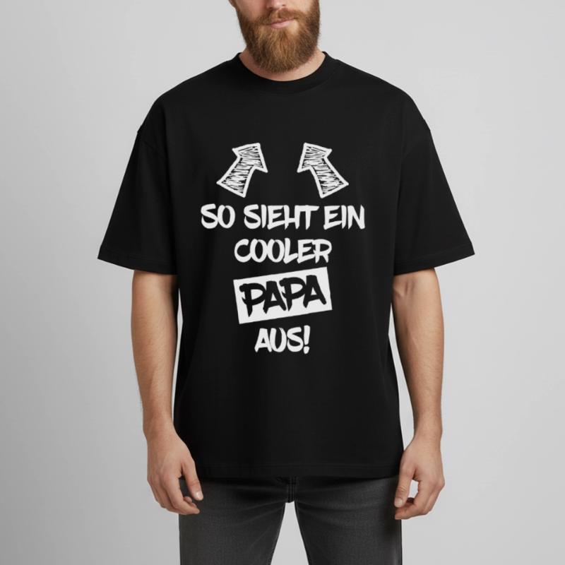 So sieht ein cooler Papa aus Boxy Heavyweight Unisex Organic T-Shirt von Stanley/Stella