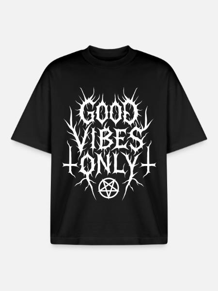 GVO - T-shirt unisexe boxy épais biologique Stanley/Stella - noir