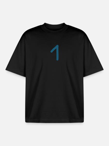 1 numéro un anniversaire - T-shirt unisexe boxy épais biologique Stanley/Stella - noir
